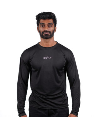 Bold Black Full Sleeve T-Shirt