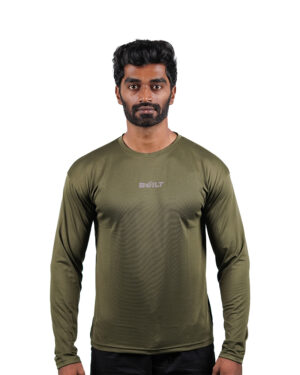 Active Olive Full Sleeve T-Shirt