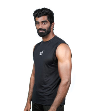 Black VoltX Sleeveless 4-Way Stretch